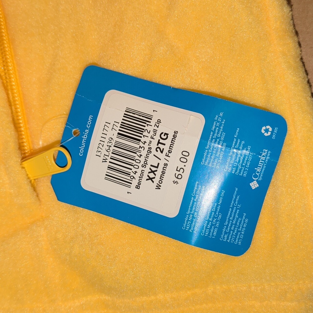 Columbia Women's Benton Springs™ Full-Zip Fleece Jacket Size XXL NWT MSRP $65 - Picture 8 of 8